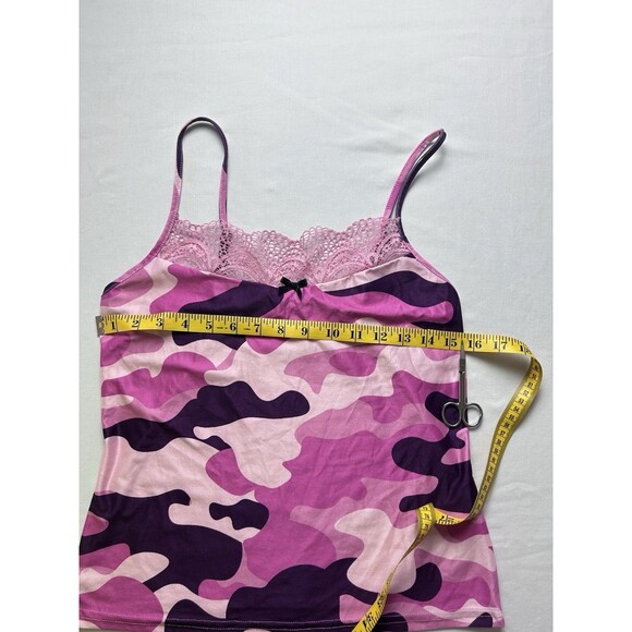 Chic Me Womens Medium Pink Camo Tank and Shorts Pajamas - Picture 3 of 7